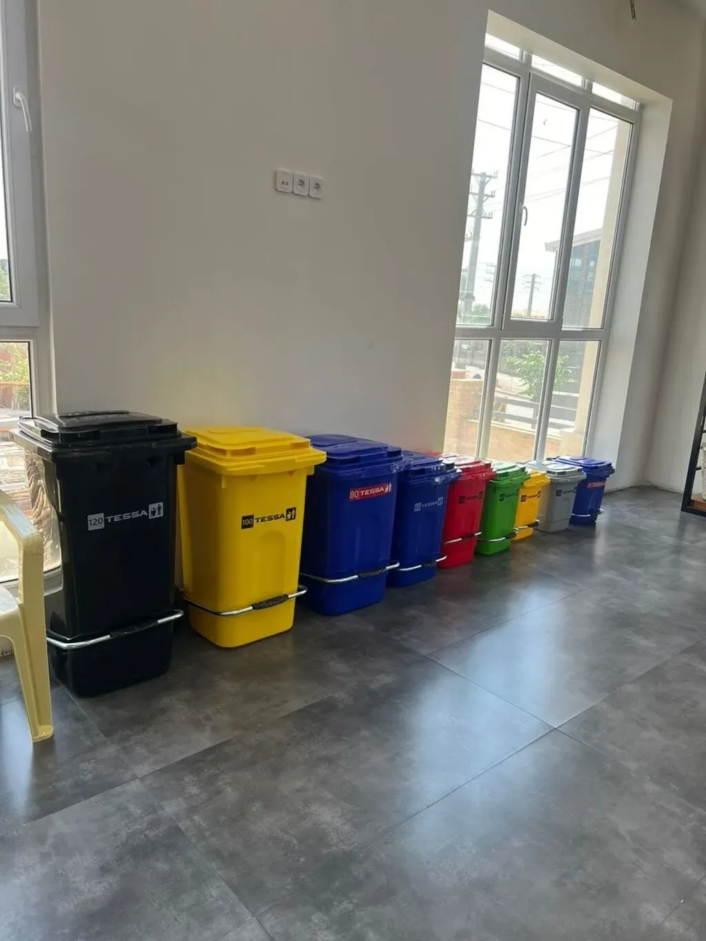 Zibil vedrəsi Düzbucaq, ABS plastik material - Tenderyard