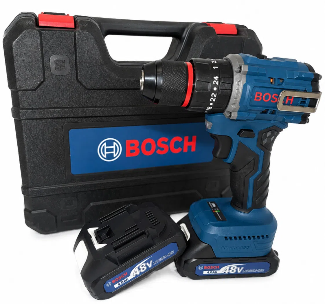 Bosch Akkumulyatorlu Drel-Şurupbağlayan 48V (2 Akkumulyatorlu)