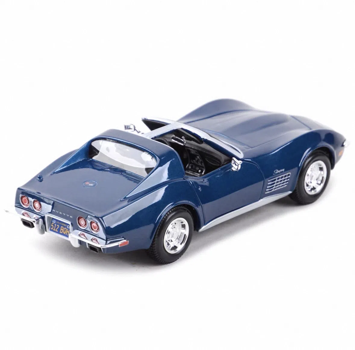 Maisto 1:24 1970 Corvette Blue Static Die Cast Vehicles Coll — şəkil 7