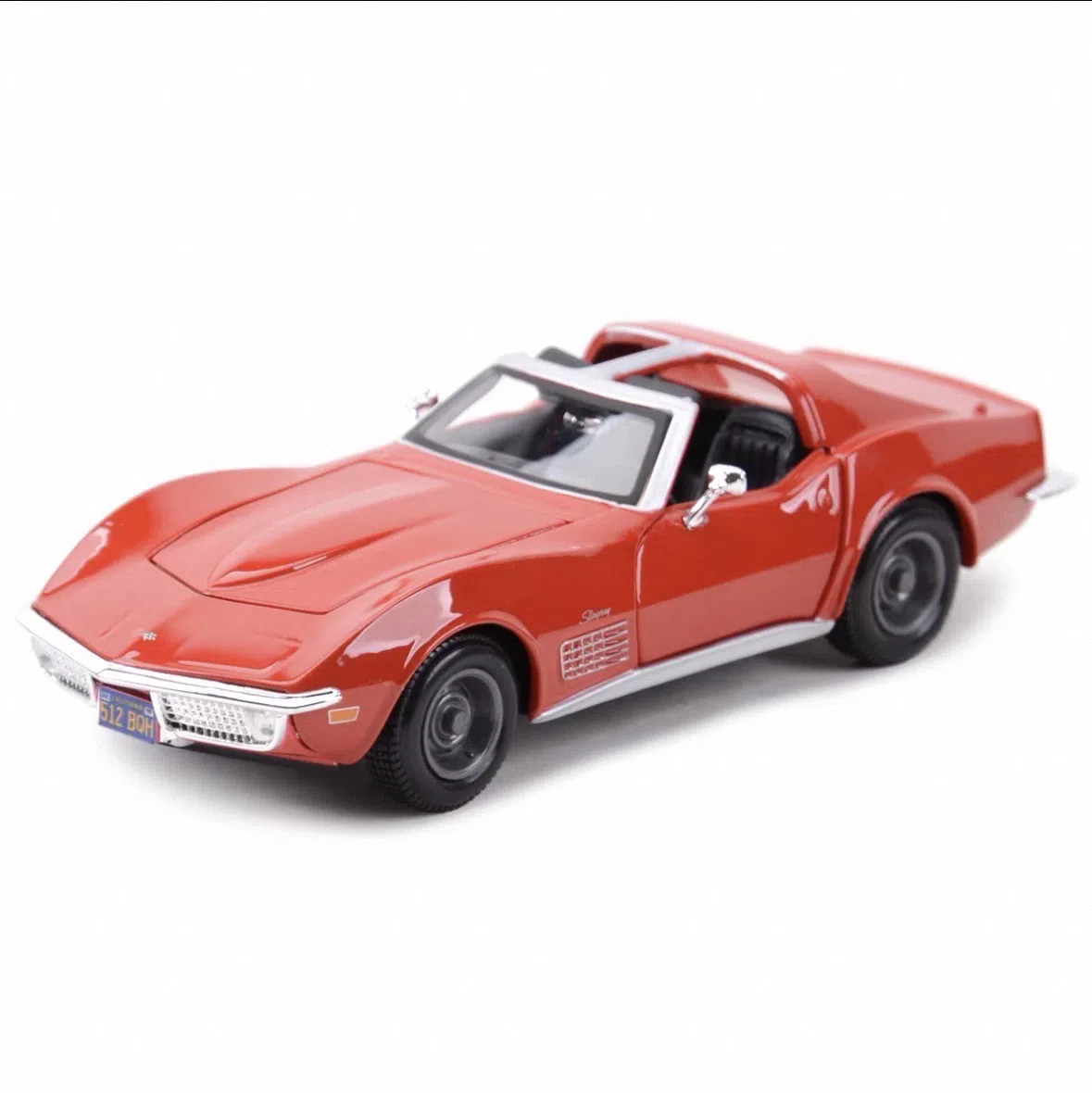 Maisto 1:24 1970 Corvette Blue Static Die Cast Vehicles Coll — şəkil 9