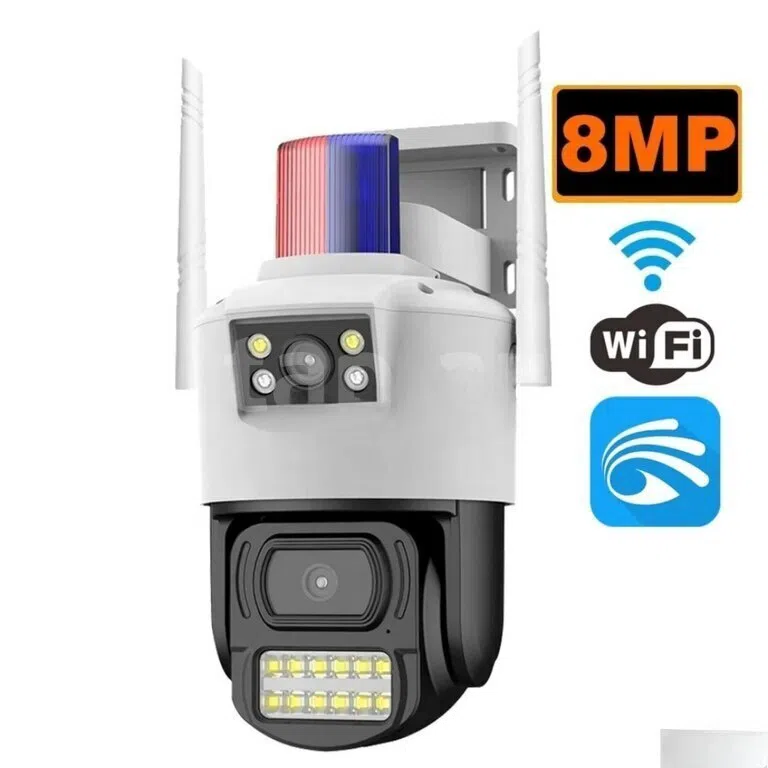 Wi-Fi PTZ kamera 360°FHD 8MP/4K+64GB