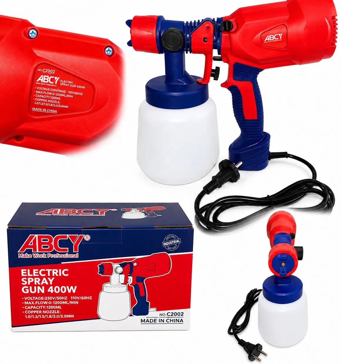 ABCY C2002 Elektrikli Boya Tapançası 1.2 L