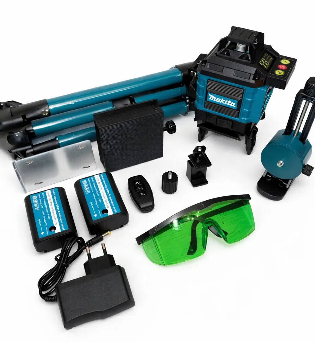 Makita 16 Şüalı Yaşıl Lazer Nivelir, 5000 mAh — şəkil 4