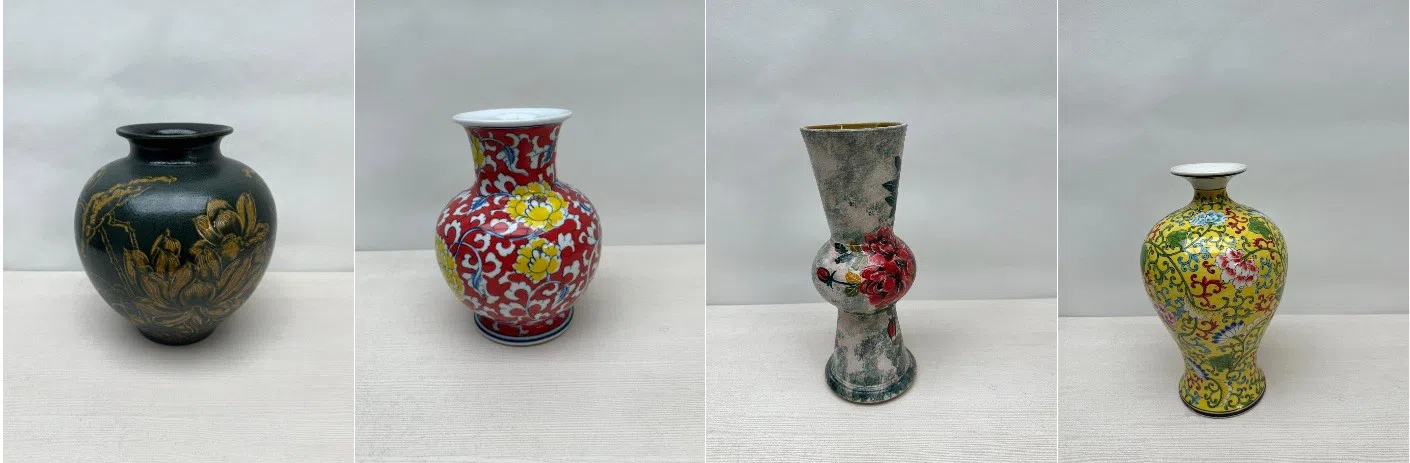 Keramika güldan, Qarışıq rəng