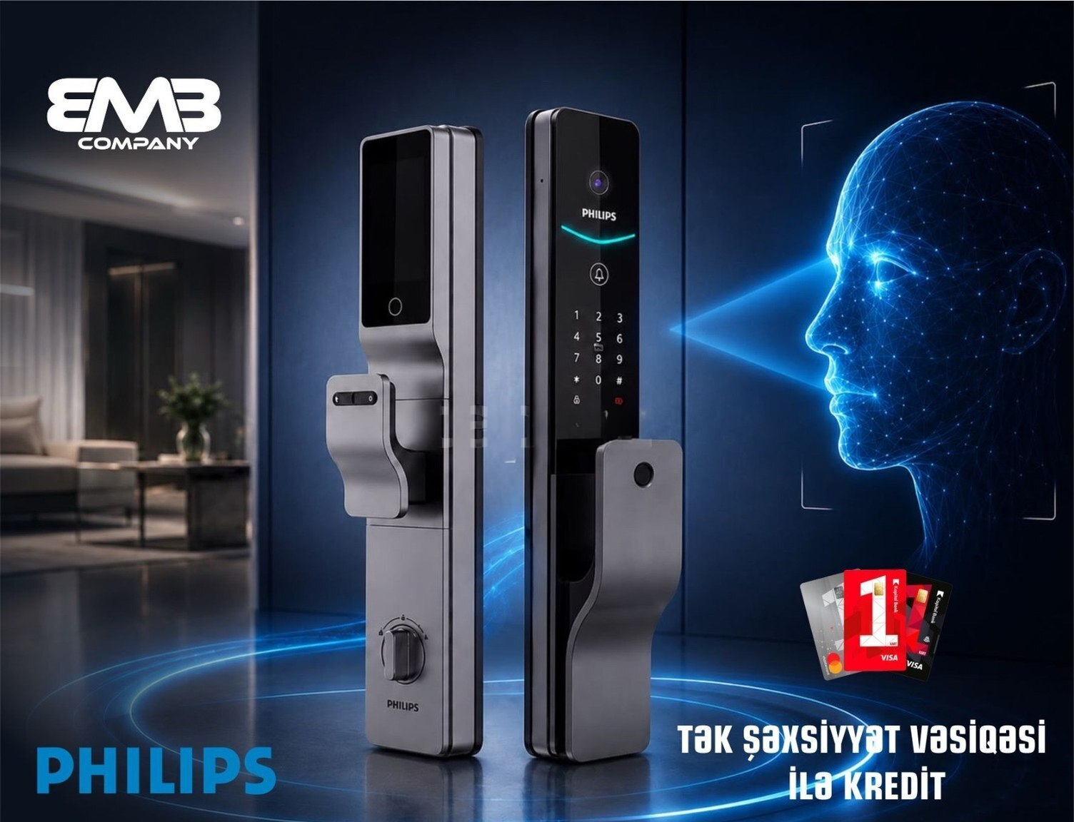 Philips DDL720-FVP-17HWS Smart Kilid - Tenderyard