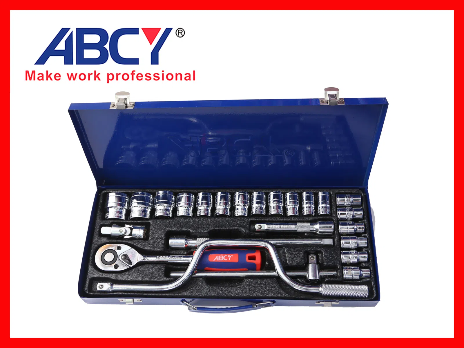 ABCY B24469 Xrom Vanadium 24 hissəli şalbanbaşı dəsti — şəkil 3