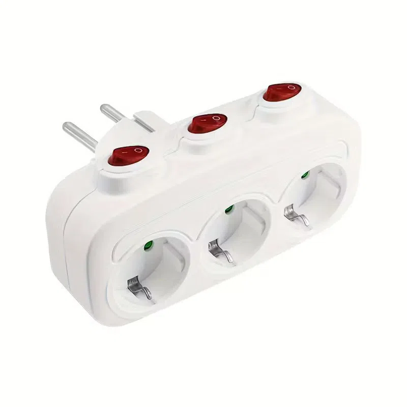 3 X Switchable Sockets with Individual On/Off Switch — şəkil 2