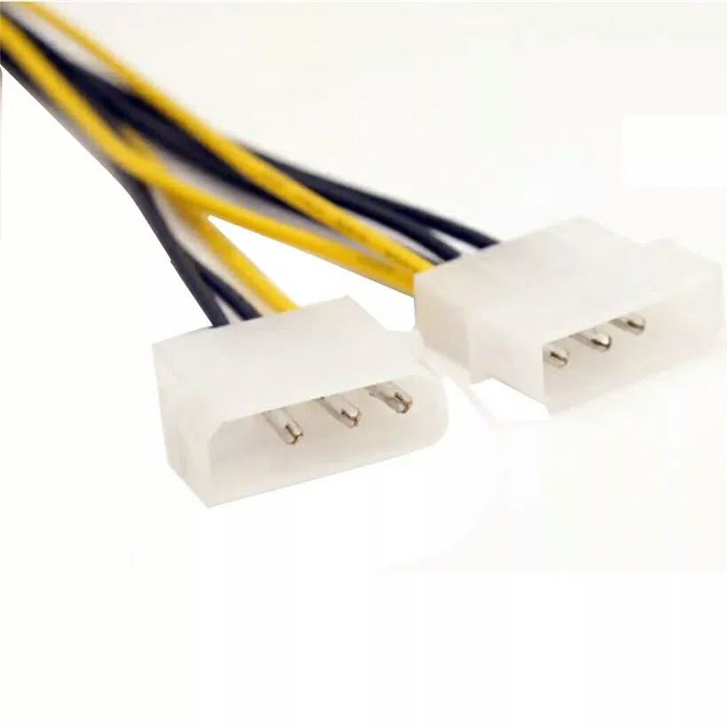 Dual Molex LP4 4 Pin to 8 Pin Power Cable — şəkil 3