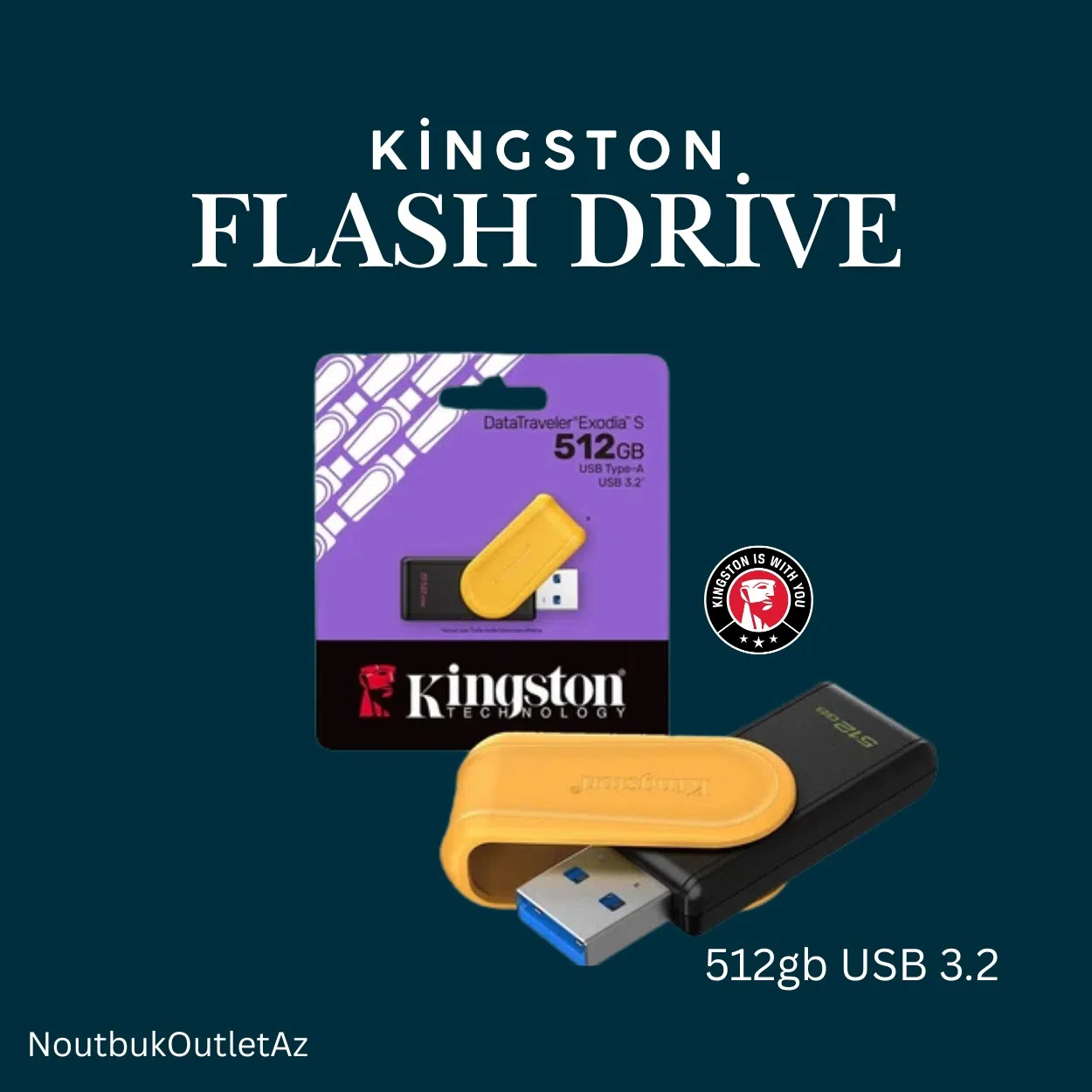 512 GB USB Flash kart, Plastik material — şəkil 1