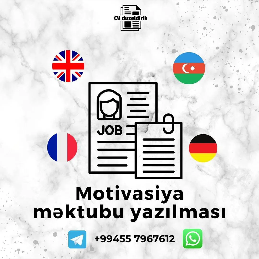 CV, Motivasiya Məktubu və LinkedIn Profil Hazırlanması — şəkil 3