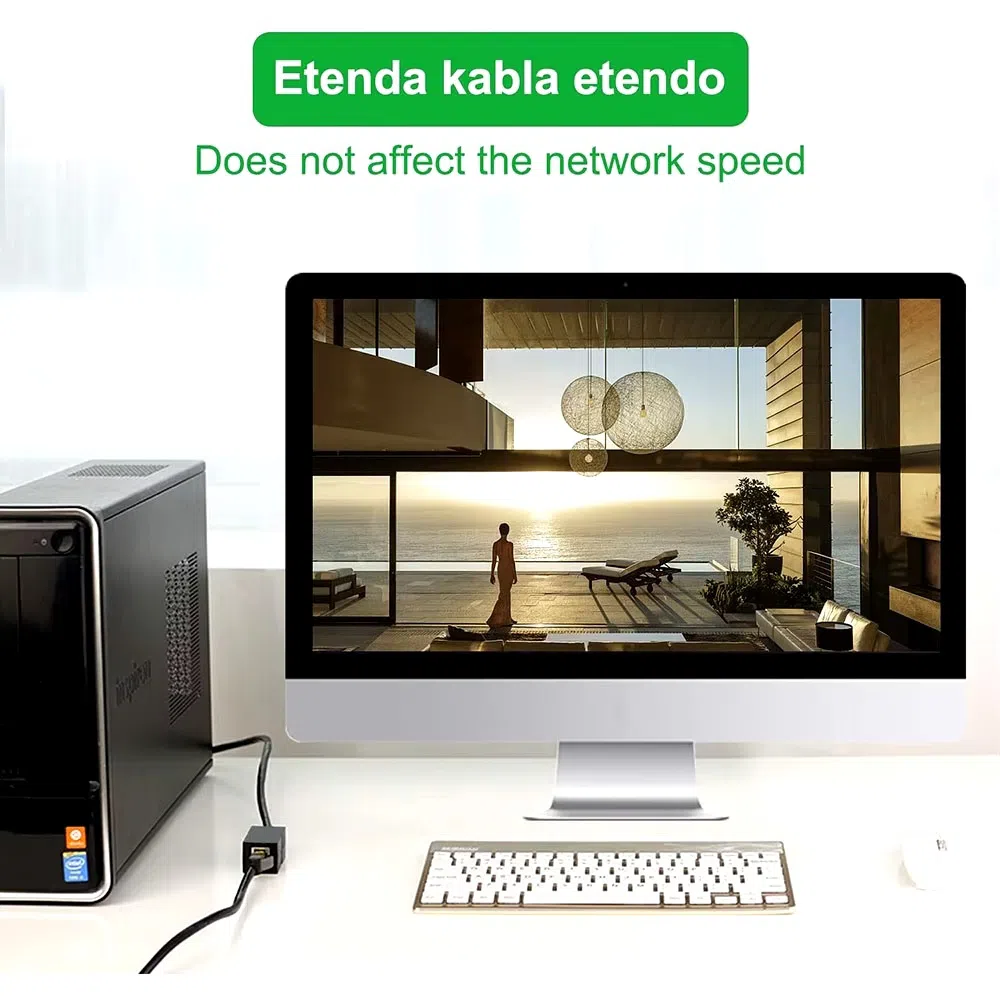 Соединитель RJ45 Ethernet-удлинитель 1000 Мбит/с — şəkil 4