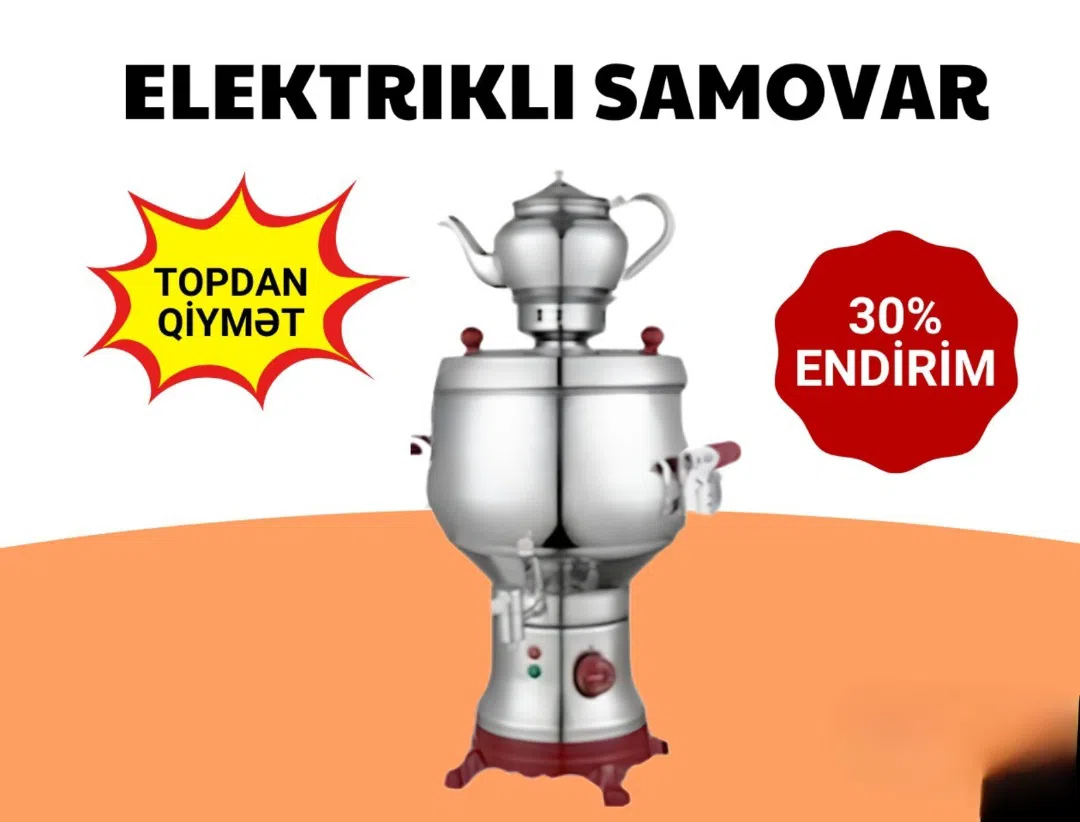 Samovar Paslanmayan polad material — şəkil 1