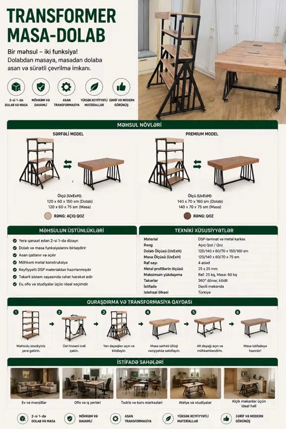 Transformer table-cabinet - Tenderyard