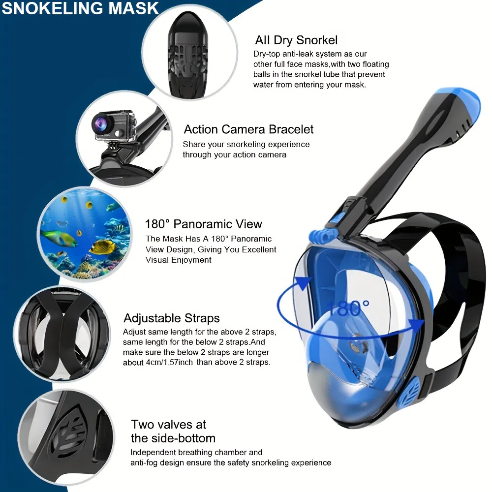 Dalğıc üçün snorkel maskası — şəkil 7