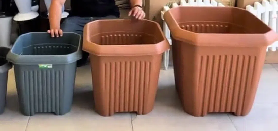 Plastik kvadrat dibçəklər — şəkil 3