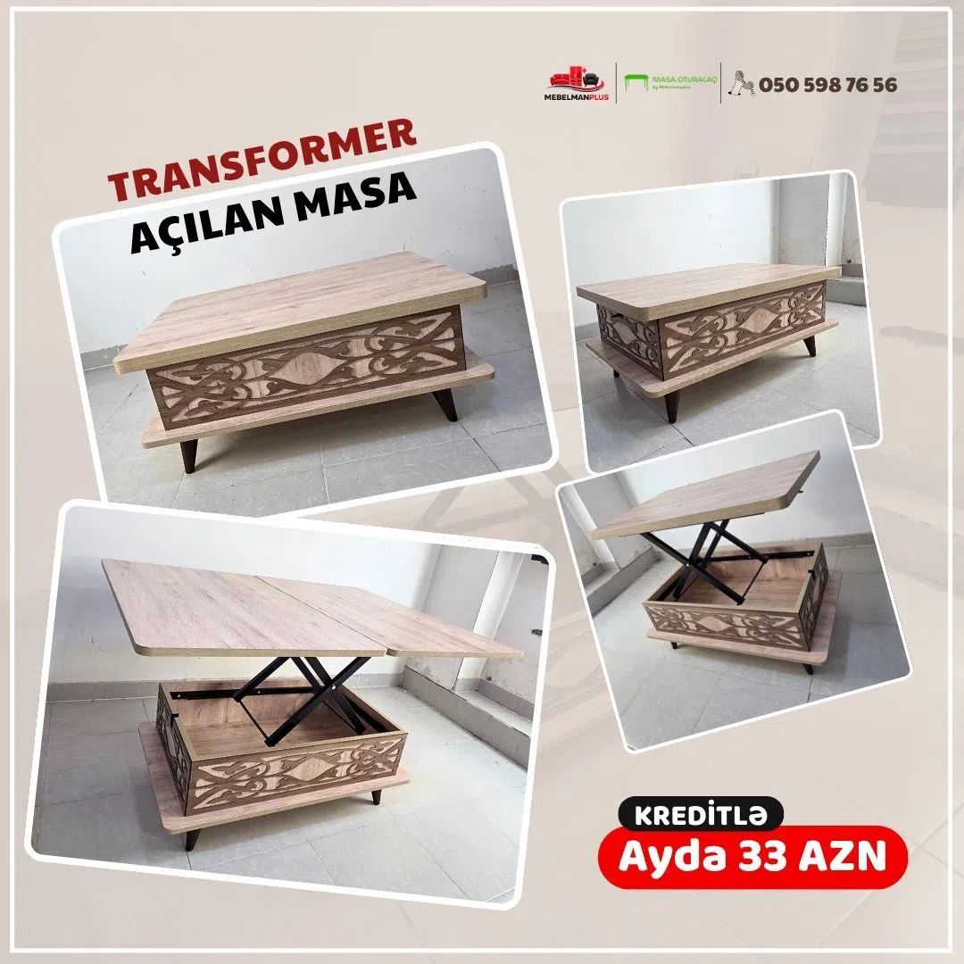 Jurnal masası Qızılı rəng, Transformer — şəkil 1
