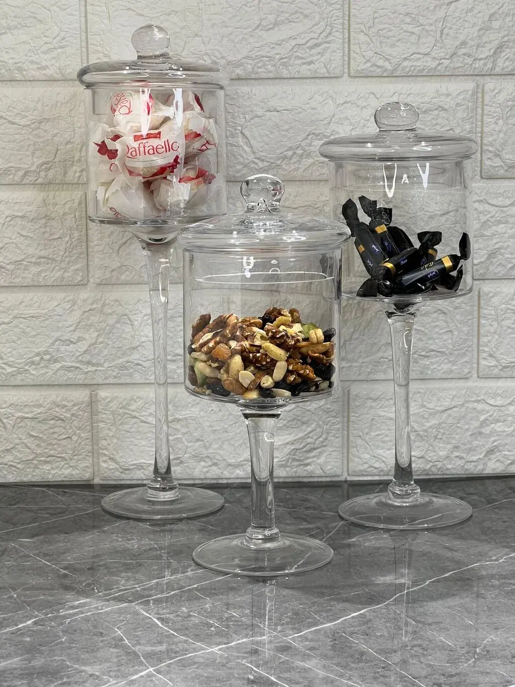 Konfet qabı, Şüşə material