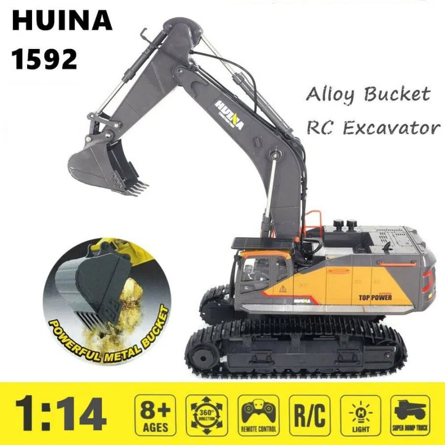Huina 1592 RC Ekskavator 1/14