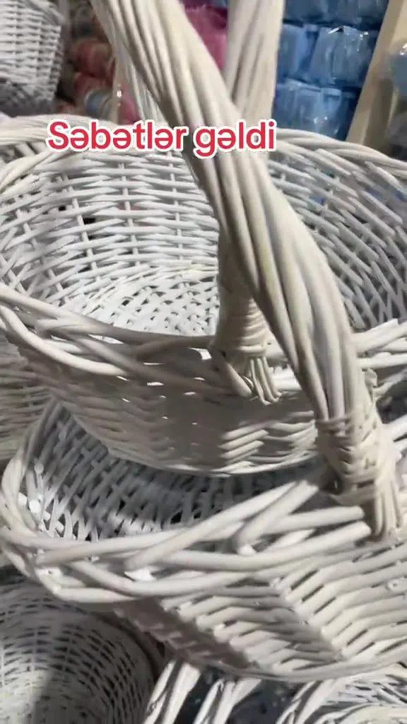 Səbət dəstləri, ev, mətbəx, hədiyyə və dekor üçün — şəkil 14