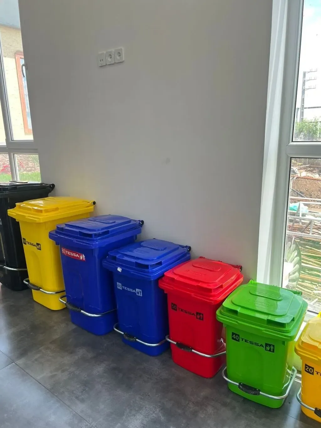 Zibil vedrəsi Düzbucaq, ABS plastik material — şəkil 2