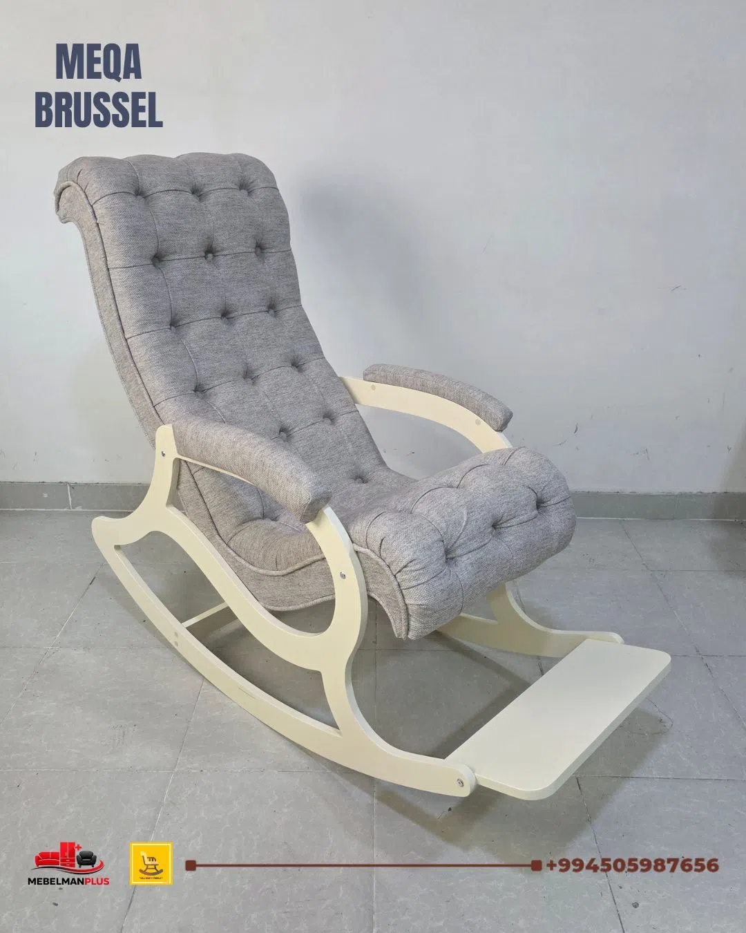 Kreslo, Gümüşü rəng — şəkil 4