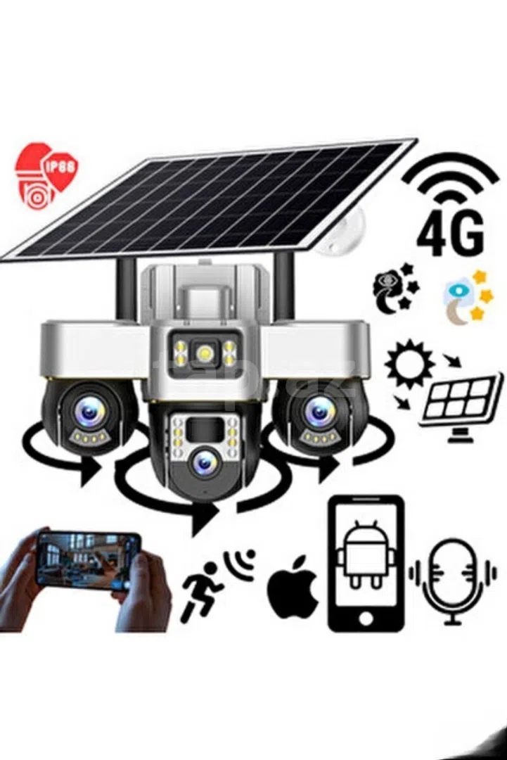 4G SIM kartlı günəş panelli solar PTZ təhlükəsizlik kamerası - Tenderyard