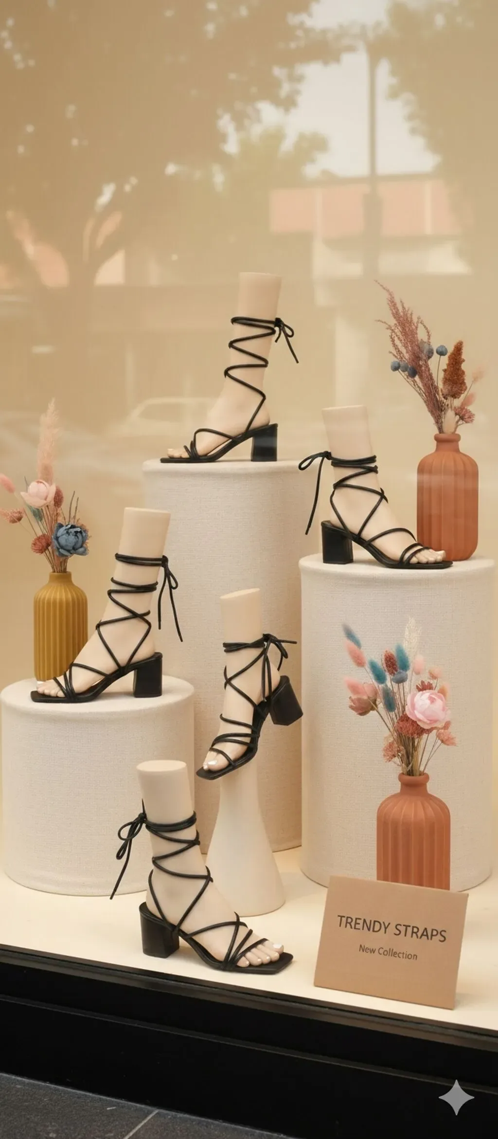 Topuqlu səndəl Qara rəng, 39 ölçü - Tenderyard