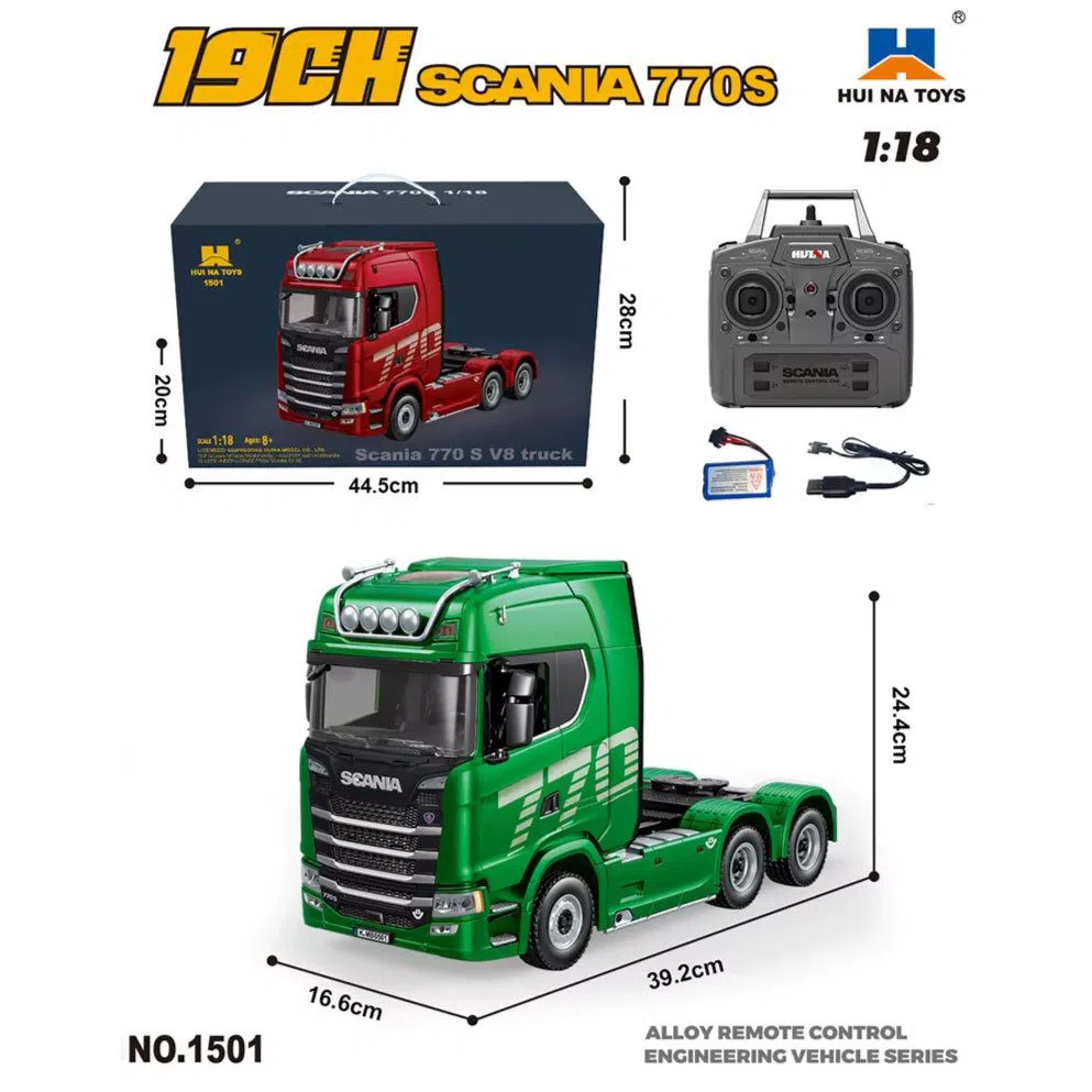 Huina 1501 RC Scania 770S V8 1/18 — şəkil 1