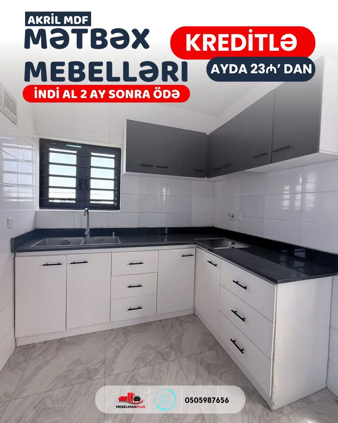 Mətbəx mebel dəsti Qarışıq rəng — şəkil 13