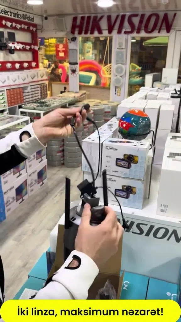 2 linzalı müşahidə kamerası, geniş bucaqlı və zoom — şəkil 5
