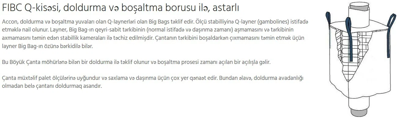 Big Bag (FIBC) ağır yük çuvalları — şəkil 28