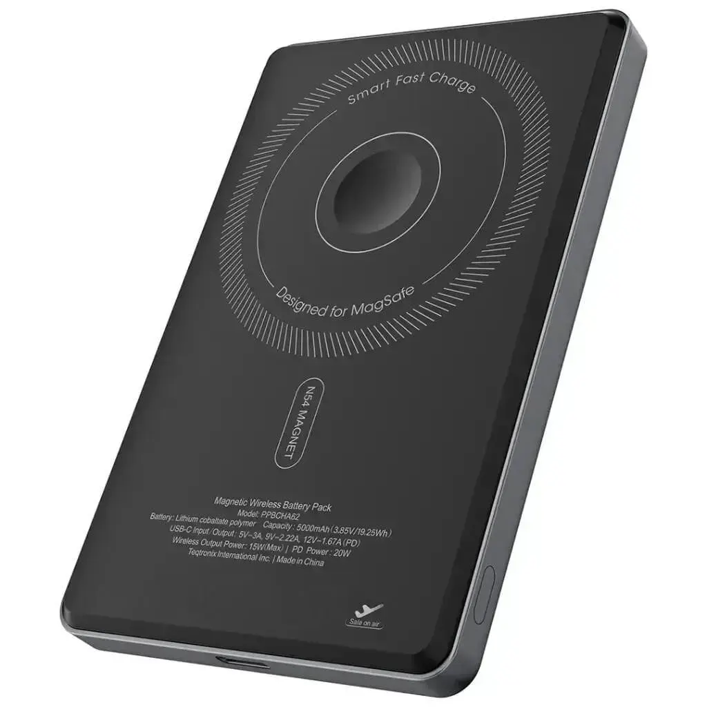 2,000–5,000 mAh powerbank, Qara rəng - Tenderyard
