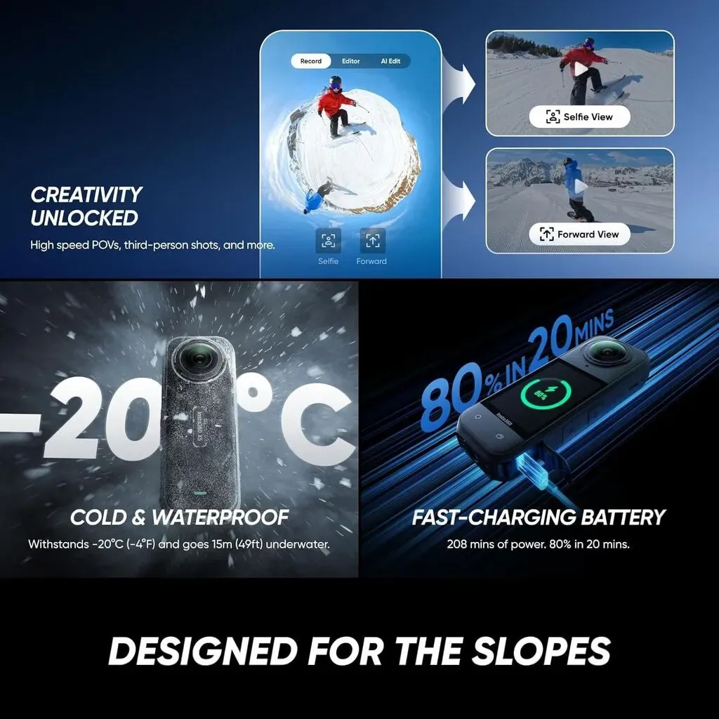 Insta360 X5 Essentials Bundle Action Kamera