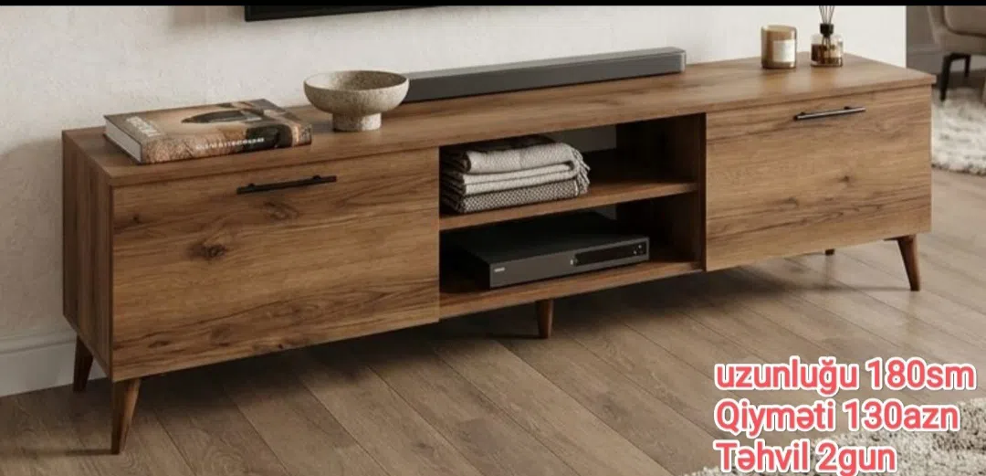 Mixed color TV stand - Tenderyard