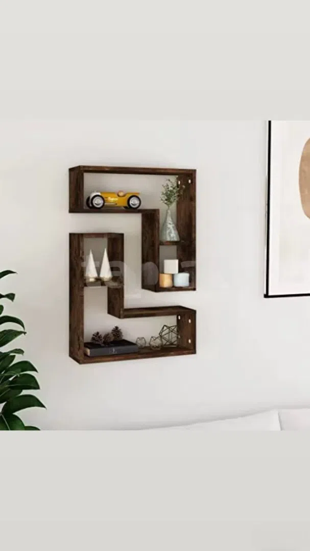 Wooden shelf, Brown color - Tenderyard