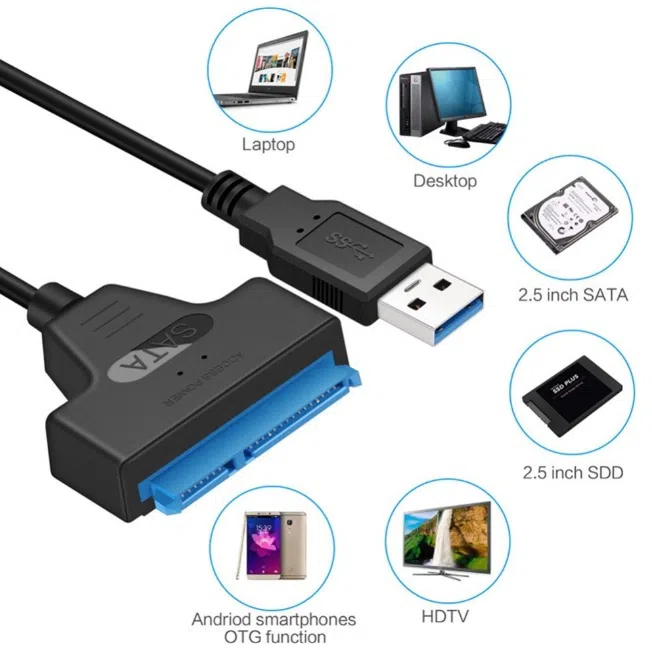 USB 3.0 SATA HDD Adapter Cable — şəkil 1