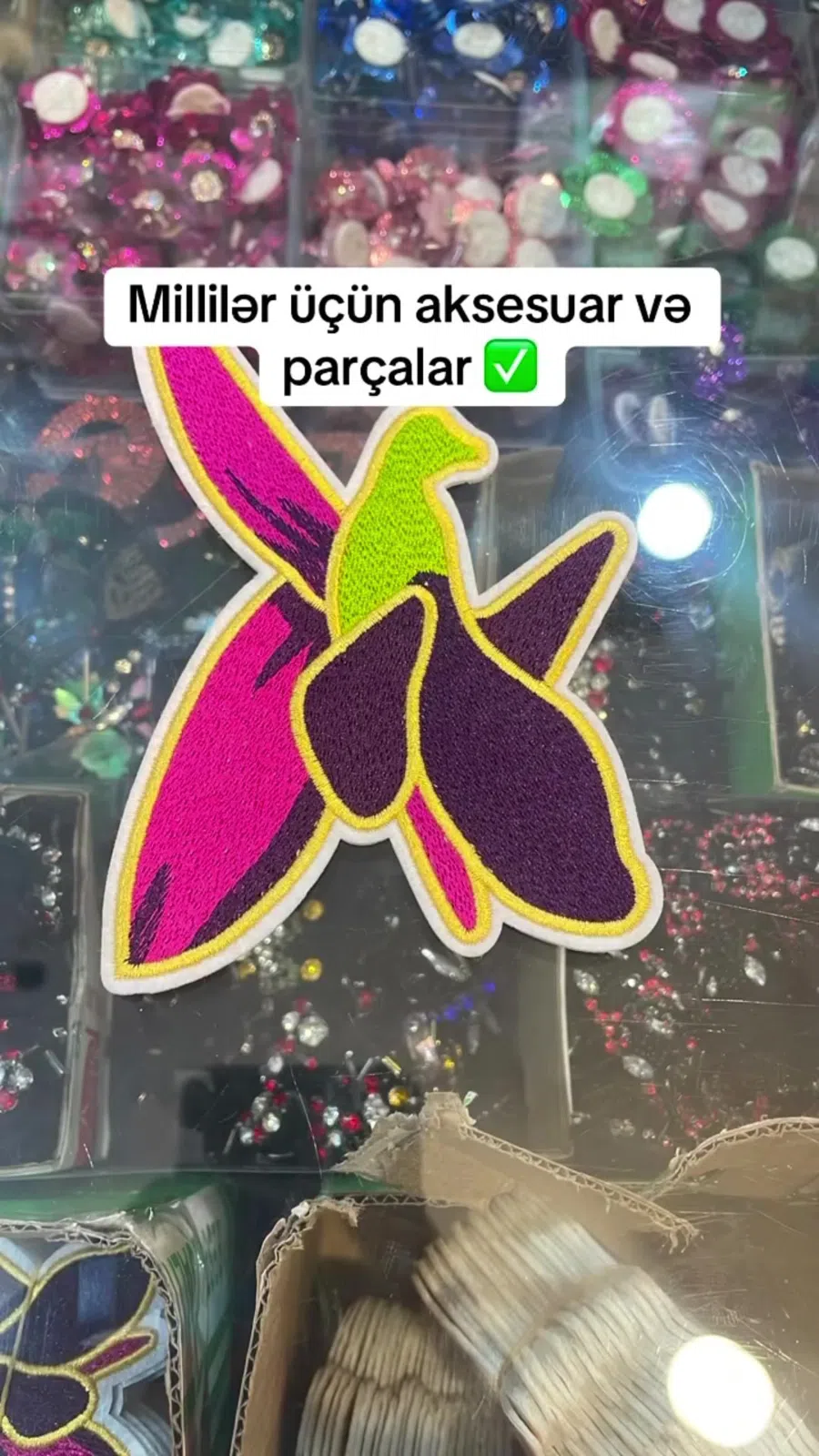 Milli geyim üçün parça və dekor materialları — şəkil 18