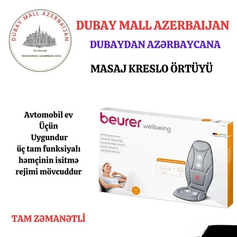 Beurer kreslo masaj örtüyü — şəkil 1