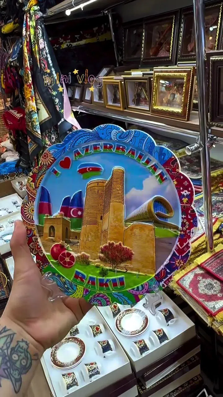 Azərbaycan mövzulu keramika suvenir boşqablar — şəkil 4
