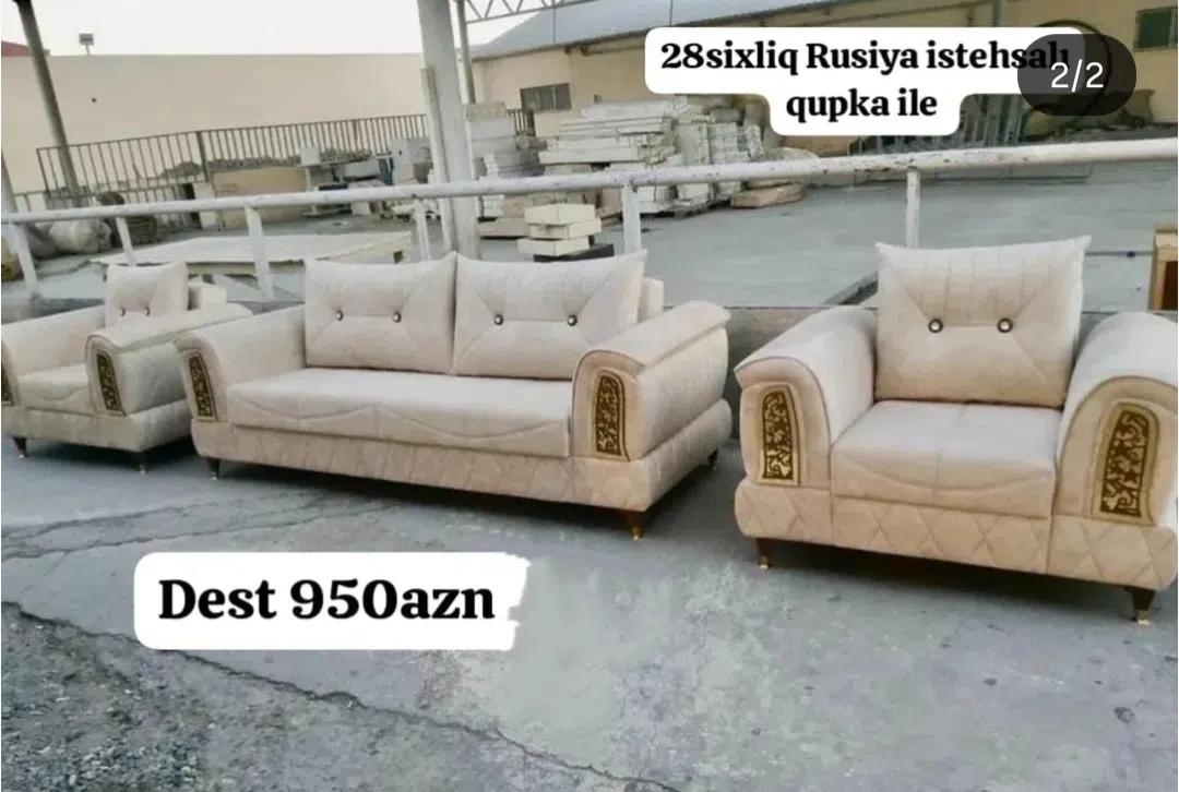 Three-seater sofa, Mixed color - Tenderyard