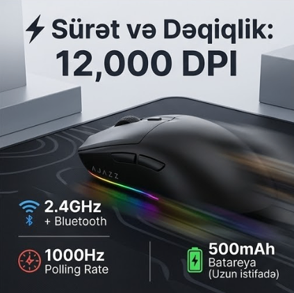 Ajazz Simsiz Oyun Siçanı — şəkil 3