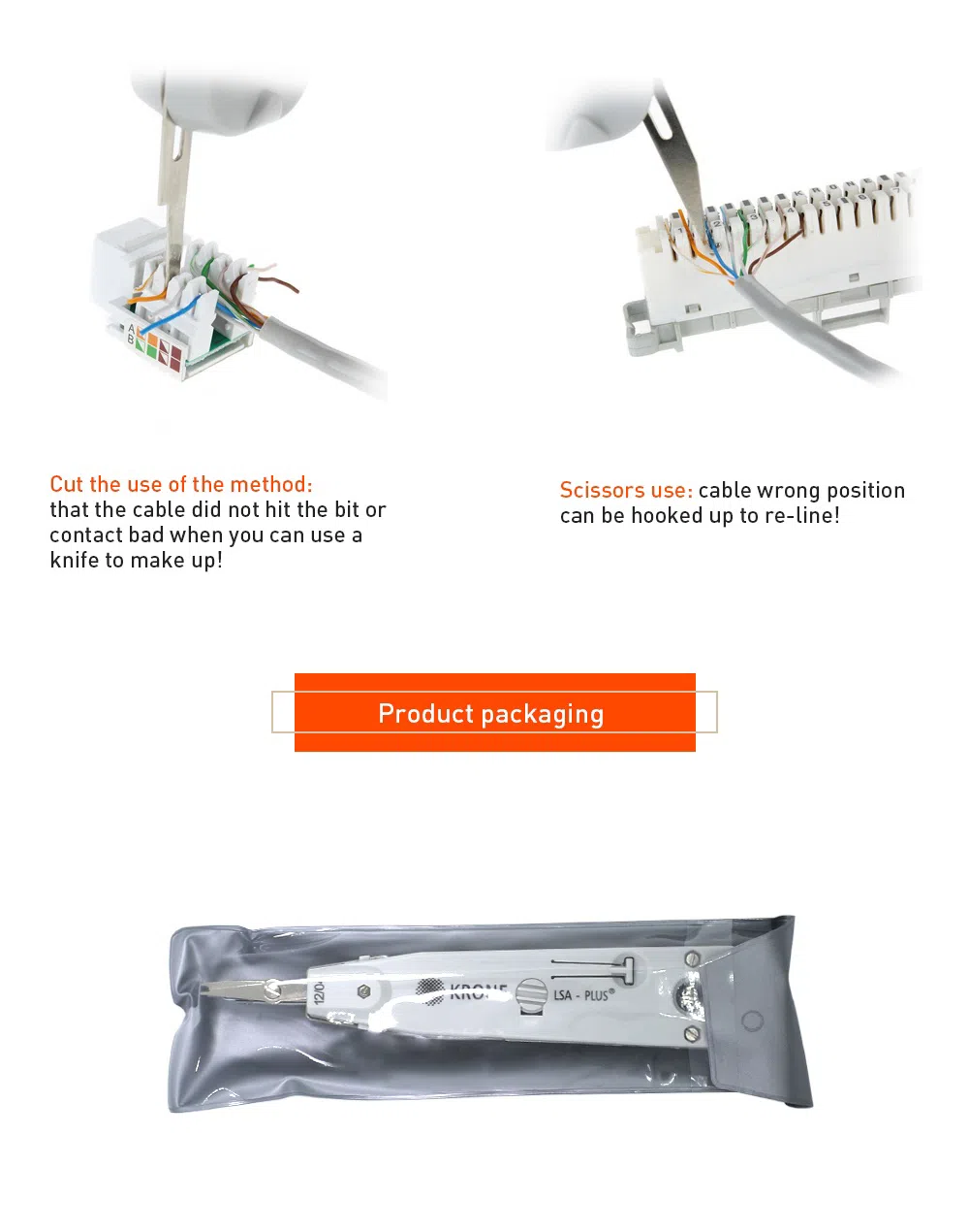 Punch Down Tool RJ11 RJ45 — şəkil 5