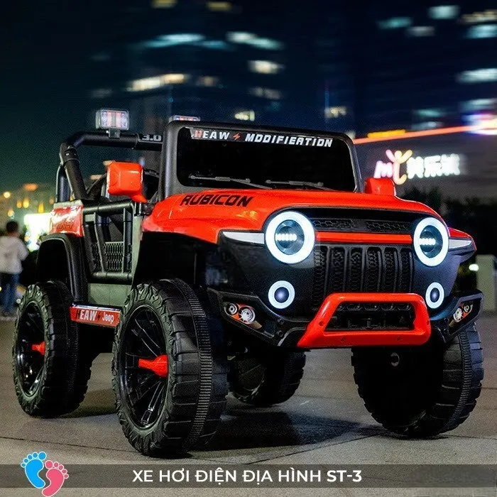 Uşaq üçün elektrikli jeep – 2 rəng, 2 motor, 2 akkumulyator
