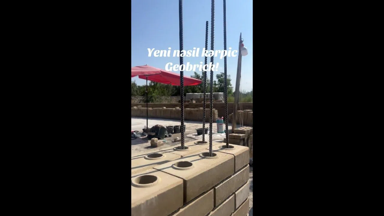 Geobrik kərpiclər, yüksək möhkəmlikli tikinti materialı — şəkil 5