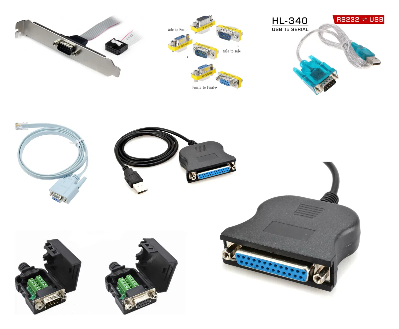 COM port adapterləri, kabellər və konnektorlar — şəkil 1