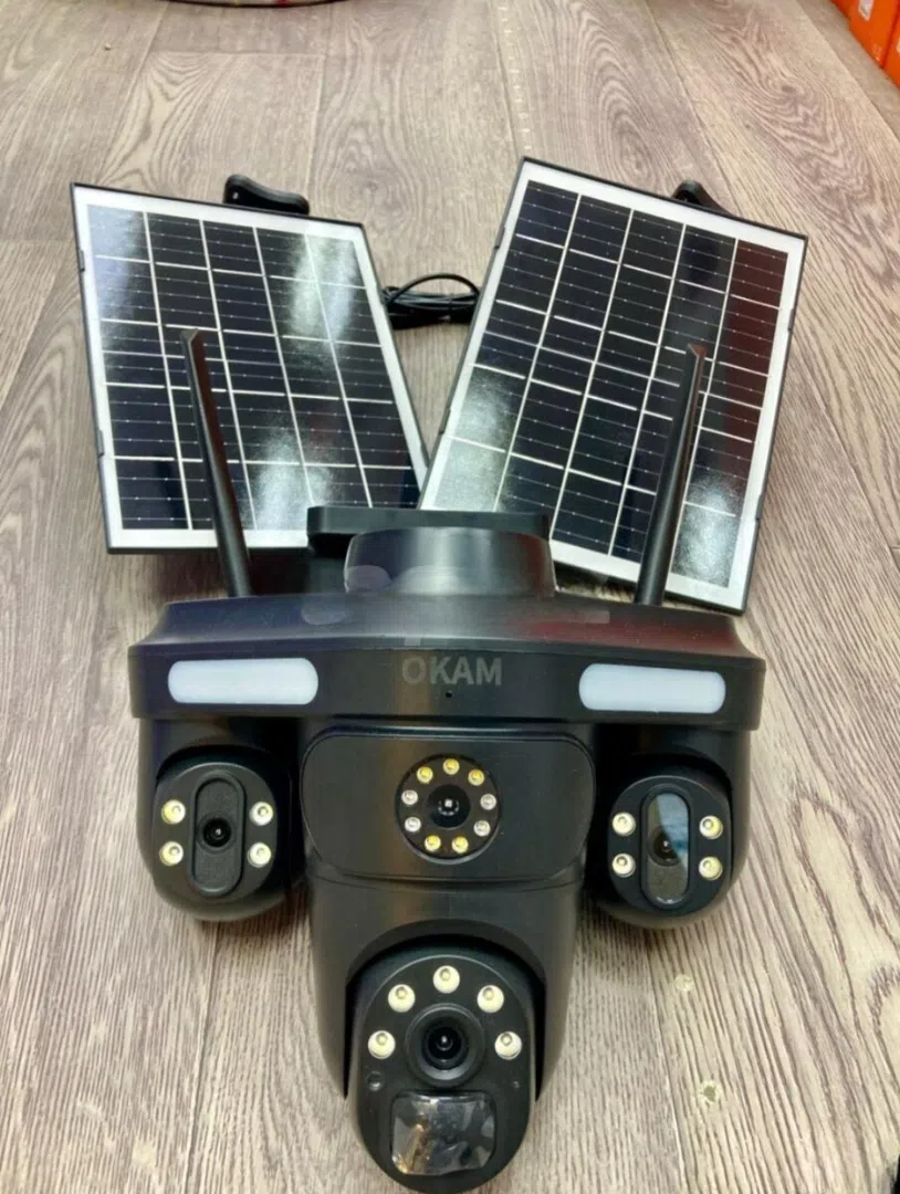 4G Solar PTZ 360° 4 Kamera 12MP/4K, 64GB Yaddaş Kartı