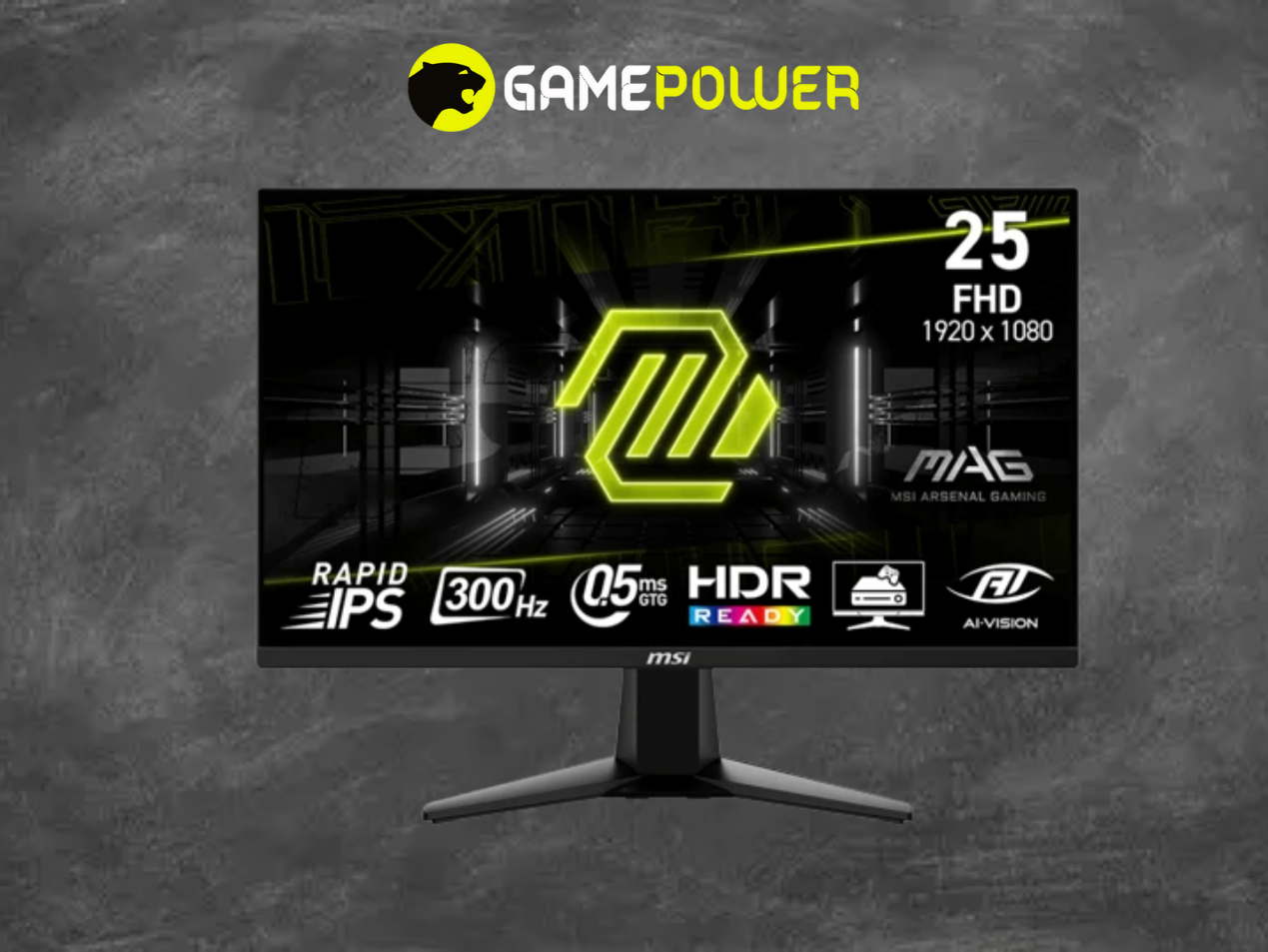 MSI MAG 255XF, 24.5 düym, 300Hz, IPS Monitor — şəkil 1