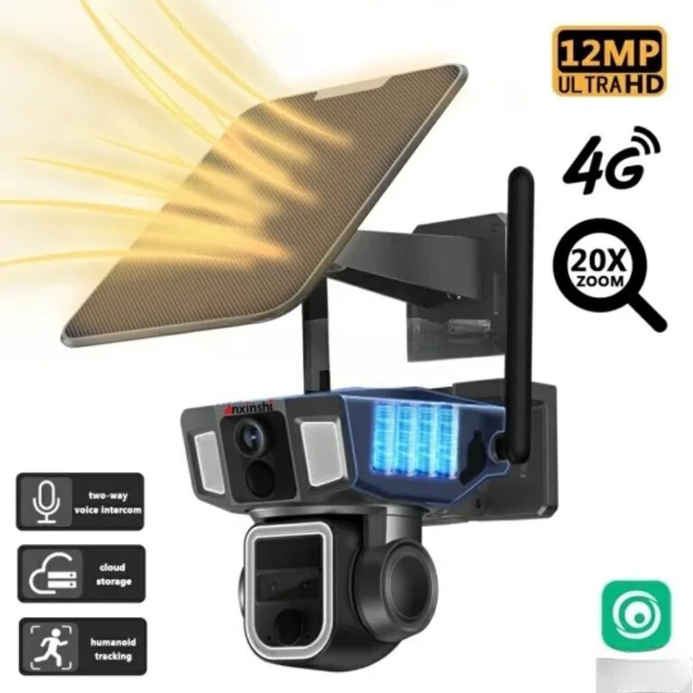 4G Sim Kartlı və Günəş Panelli PTZ Təhlükəsizlik Kamerası