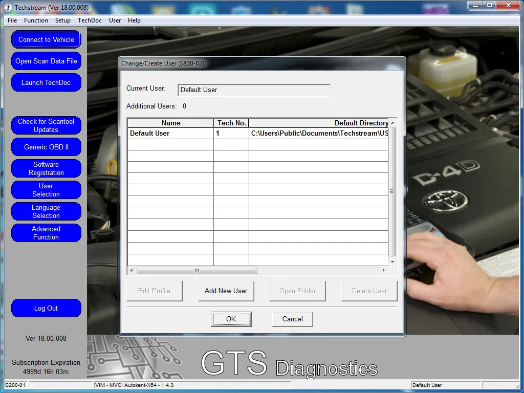 "Toyota Techstream" avtomobil diaqnostika proqramı
