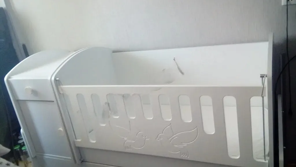 Single bed for children, White color - Tenderyard